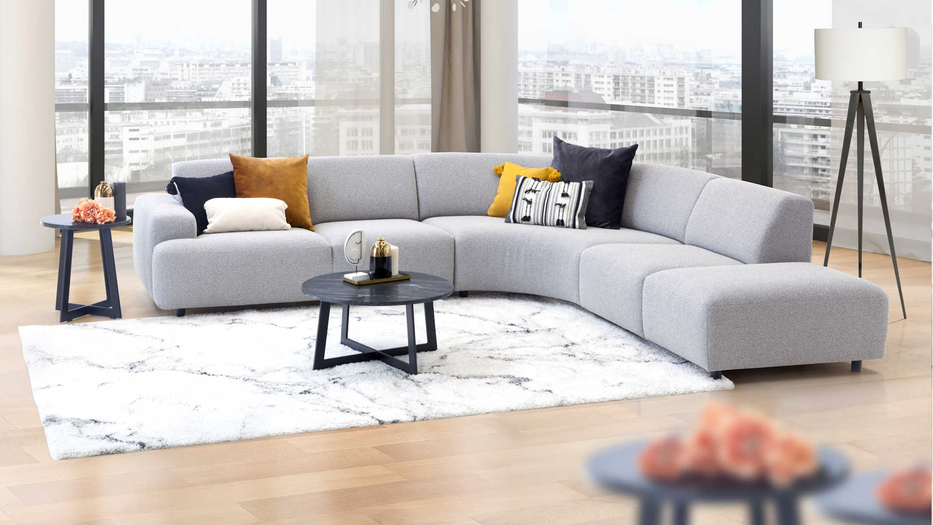 Ecksofa im modernen Design Z20780