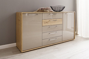 Kommode Schlafzimmer Hochglanz Balkeneiche Z21840
